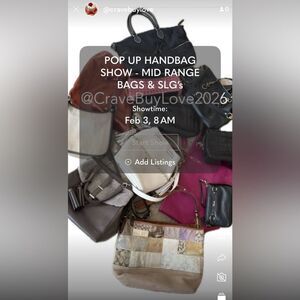 LIVE BAG SALE POP UP Tuesday 2/3 AT 8am PST - Dooney & Bourke, Coach, Kate Spade